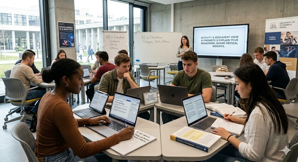this article about the AI in terms of students' acceptance and how institutions to react